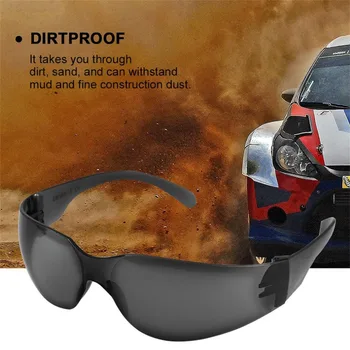 

Safety Potective Black Goggles Glasses For Anti-UV Sunglasses Anti-Fog Shock proof working Eyes Protection Glasses