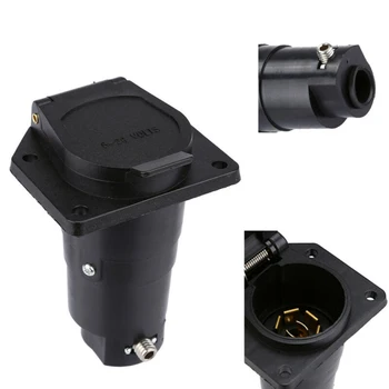 

Trailer Light Plug Connector Copper Socket Waterproof 12V Non-corrosive