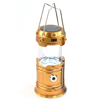 

Rechargeable Camping Light 6 LEDs Solar Camping Lantern Tent Lights for Outdoor Practical Flashlights