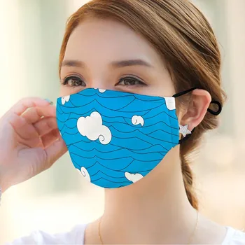 

Print Unisex Face Mask Breathable Dustproof Earloop Smog Thicken Mouth Cover Windproof Foggy Haze Pollution Facemask Mascarillas