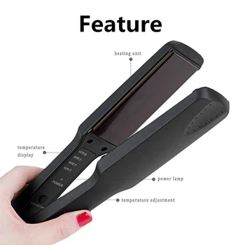 

Straightening Irons Fast Warm-up Thermal Performance Professional Tourmaline Ceramic Heating Plate Hair Straightener Hair Curler