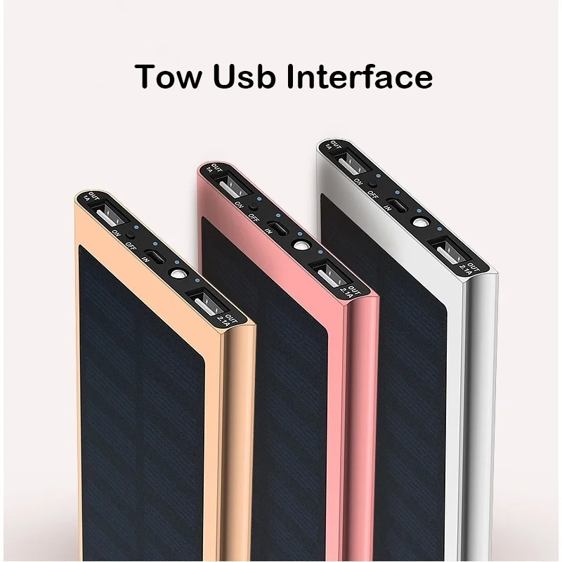 Xiaomi ультра-тонкий солнечный внешний аккумулятор 30000 мАч Dual USB портативное зарядное устройство Аксессуары для мобильных телефонов купить 2 получить скидку 10% Прямая поставка