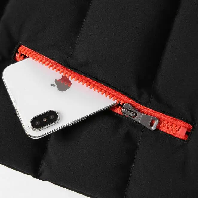 Модная зимняя куртка мужские повседневные теплые парки тепловые пальто