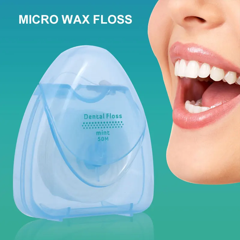 

1PC 50M Dental Flosser Toothpicks Interdental Brush Teeth Stick Floss Pick Oral Hygiene Clean Wire Tool