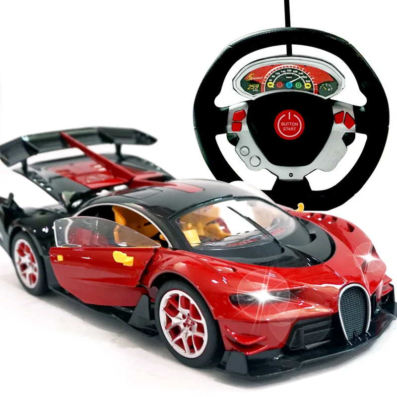

Children'S Educational Electric Remote Control Car Bottom Bracket Road Steering Wheel Gravity Sensing Remote Control Model Toy C