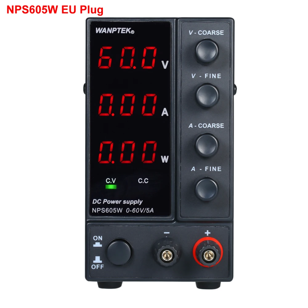 NPS605W/NPS1203W Переключение DC Питание 0-60V 0-5A 115 V/230 V 50/60Hz Напряжение& регулируемый ток двойной Выход с 3 цифр светодиодный - Цвет: 605W EU Plug