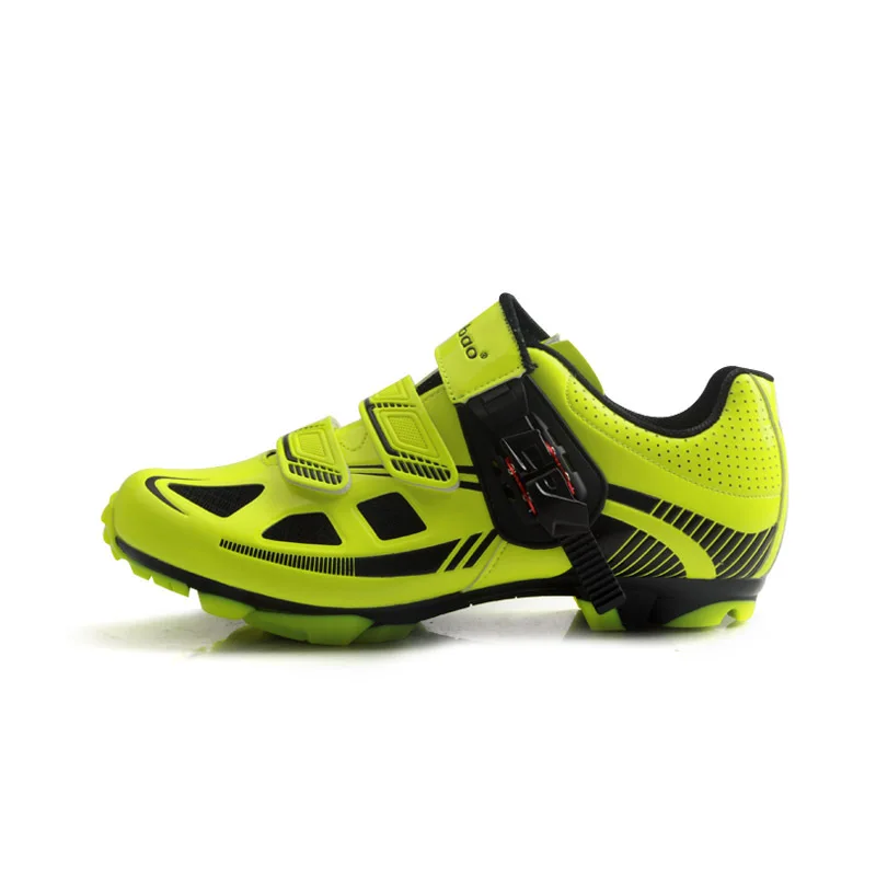 Fluorescent Green Велосипедная обувь Tiebao Мужская MTB обувь SPD Sapatilha Ciclismo Mtb профессиональная самоблокирующаяся велосипедная обувь уличные дышащие кроссовки - Цвет: Fluorescent Green