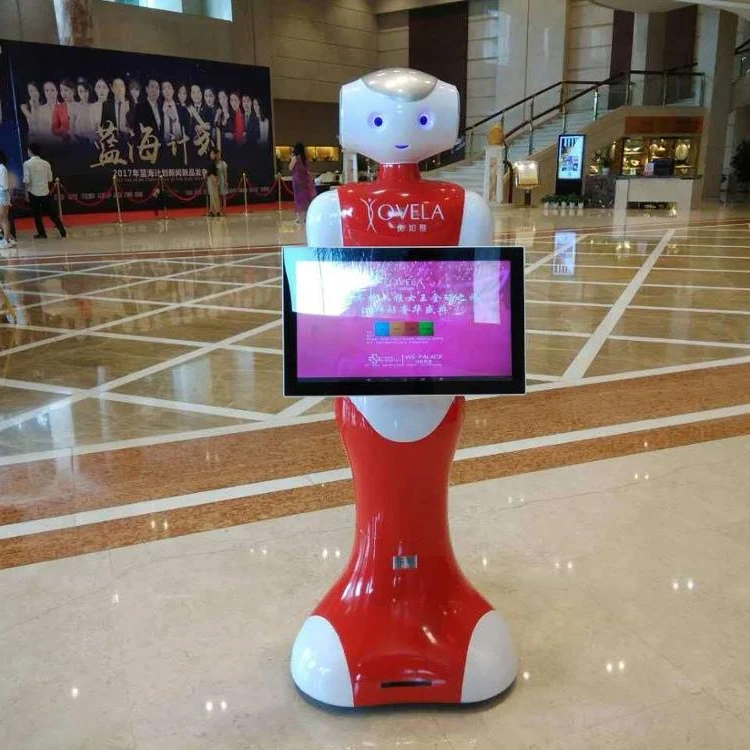 Гуманоид английская Речевая образовательная робот Школа Торговый центр AI голосовой гид робот