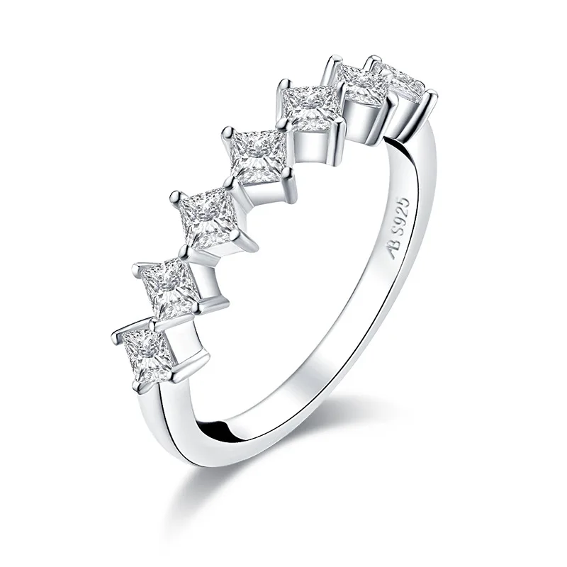 

High Simulation Sterling Silver Ring High-end Sterling Silver Micro-Inlay Ring