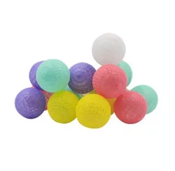 clown Cotton Balls 20 Led String Lights Garlands Fairy Lights Holiday Battery Operated Navidad Wedding Decor Christmas