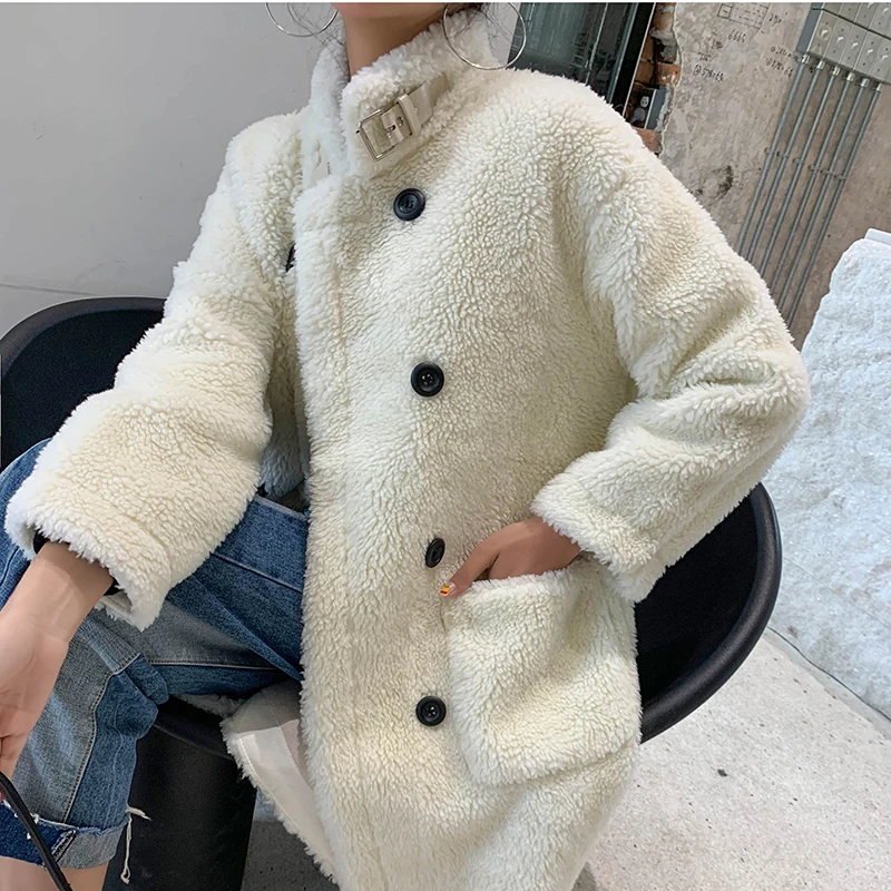 Cappotto Di Pelliccia Da Donna Invernale 2020 Giacca Lunga Coreana In Pelliccia Sintetica Cappotto Allentato Cappotto Peloso Manteau Fourrure Femme 16