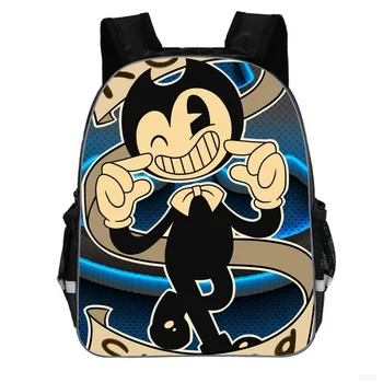 

11-16 inch Prevalent Kindergarten Cartoon Bag Kids Bendy and The Ink Machine Backpack For Children Girls Boys Preschool Baby Bag