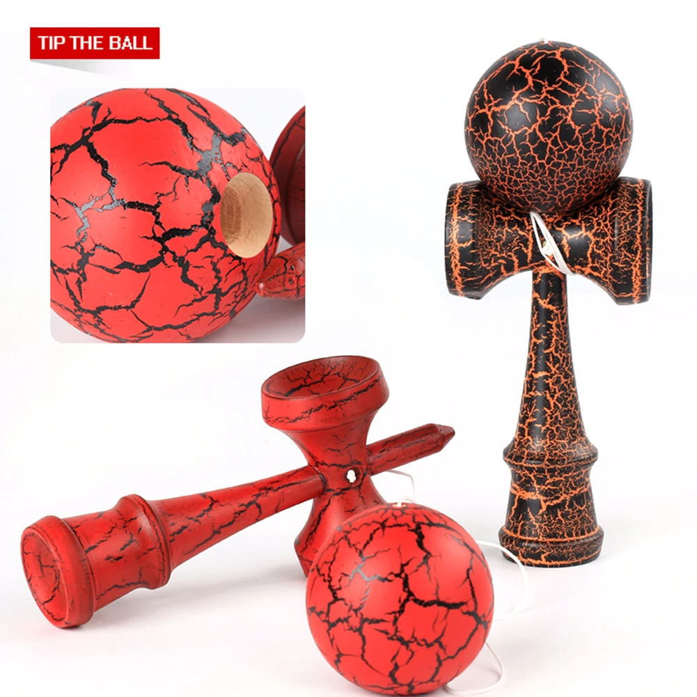 Деревянные трещины краски Kendama жонглирование мяч японский традиционный Непоседа спортивная игрушка