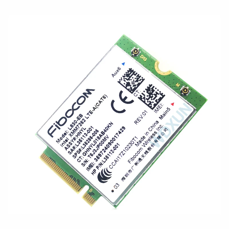 Cartão L35286-005 Intel XMM 7262 LTE-Advanced 300Mbps