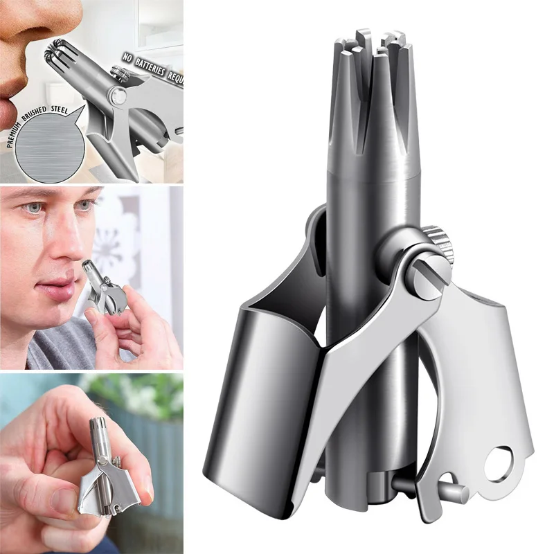 Nose Hair Trimmer Stainless Steel Mini Portable Nose Hair Removal Clipper 998