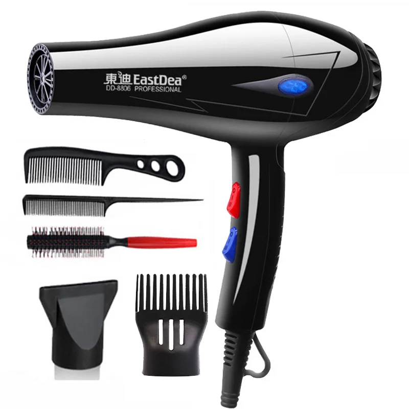ASCIUGACAPELLI PROFESSIONALE 1600W Capelli Phon Soffiatore Salon freddo caldo vento US Plug