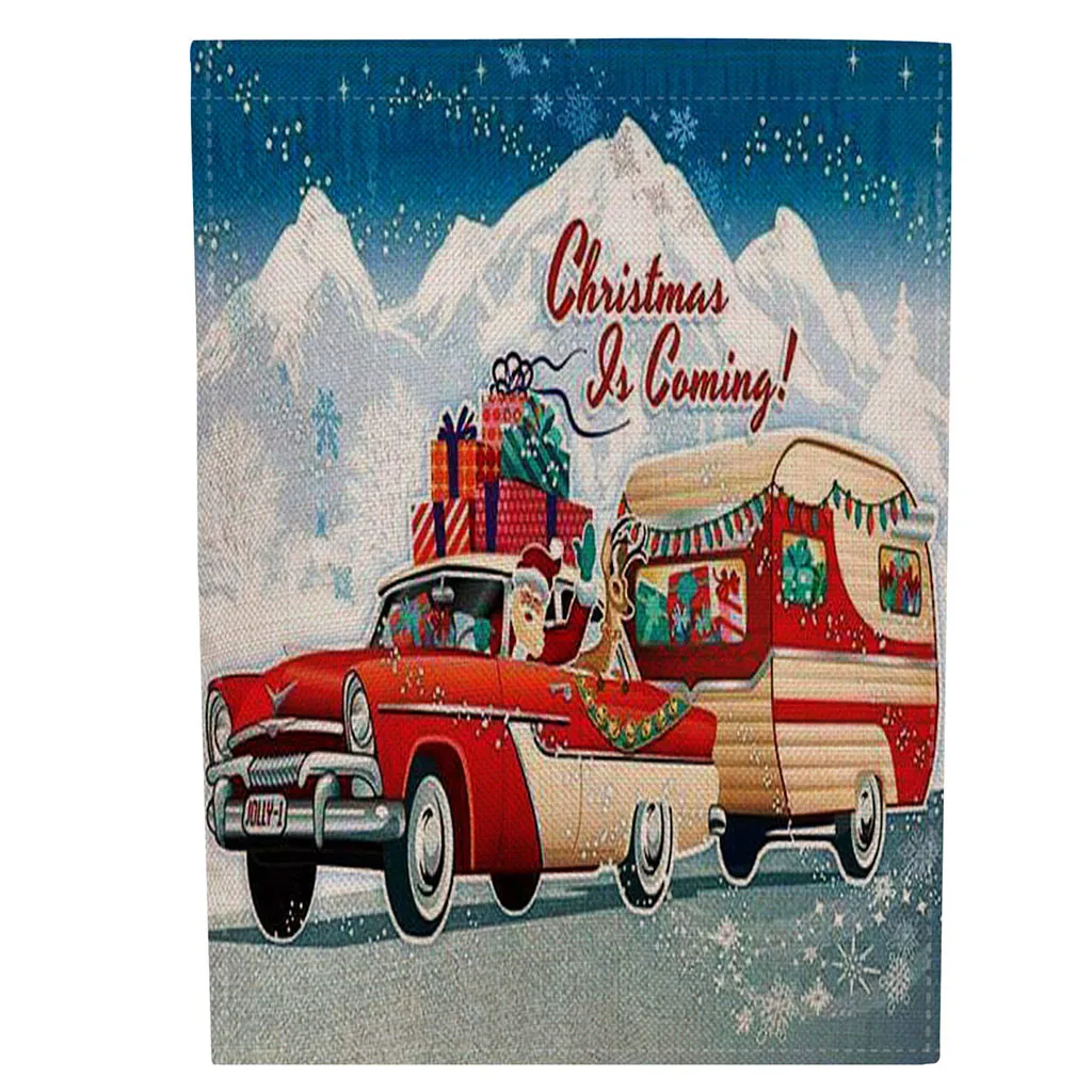 Сад открытый флаг Снеговик зима сезонный баннер Merry Xmas украшение Рождественская вечеринка Декор фестиваль флаг с тыквой без флагштока