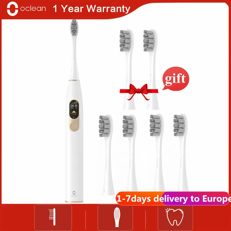 Global Version Oclean X Sonic Electric Toothbrush Waterproof Ultrasonic Fast Charging Color Screen Sonic Toothbrush for Adult Global Version Oclean X Sonic Electric Toothbrush Waterproof Ultrasonic Fast Charging Color Screen Sonic Toothbrush for Adult