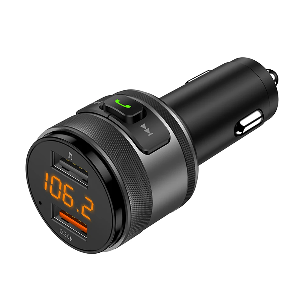 VicTsing FM Bluetooth Transmitter Car QC3.0 3.4A Wireless Transmitter Receiver MP3 Music Player Car Kit Radio Adapter Hands-Free (15)