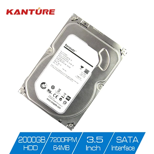 Видеонаблюдение жесткого диска SATA HDD 3,5 дюймов 4000 Гб 4 ТБ жесткий диск для видеонаблюдения Камера AHD DVR NVR безопасности Системы комплект и компьютерами ПК - Цвет: 2000GB