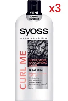 

SYOSS CURL ME CONDİTİONER x3