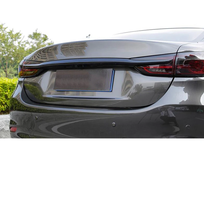 CEYUSOT для автомобиля накладка багажника Новая Mazda 6 мазда 6 СЕДАН задний спойлер крыло ABS Карбон задний ящик украшенный M6