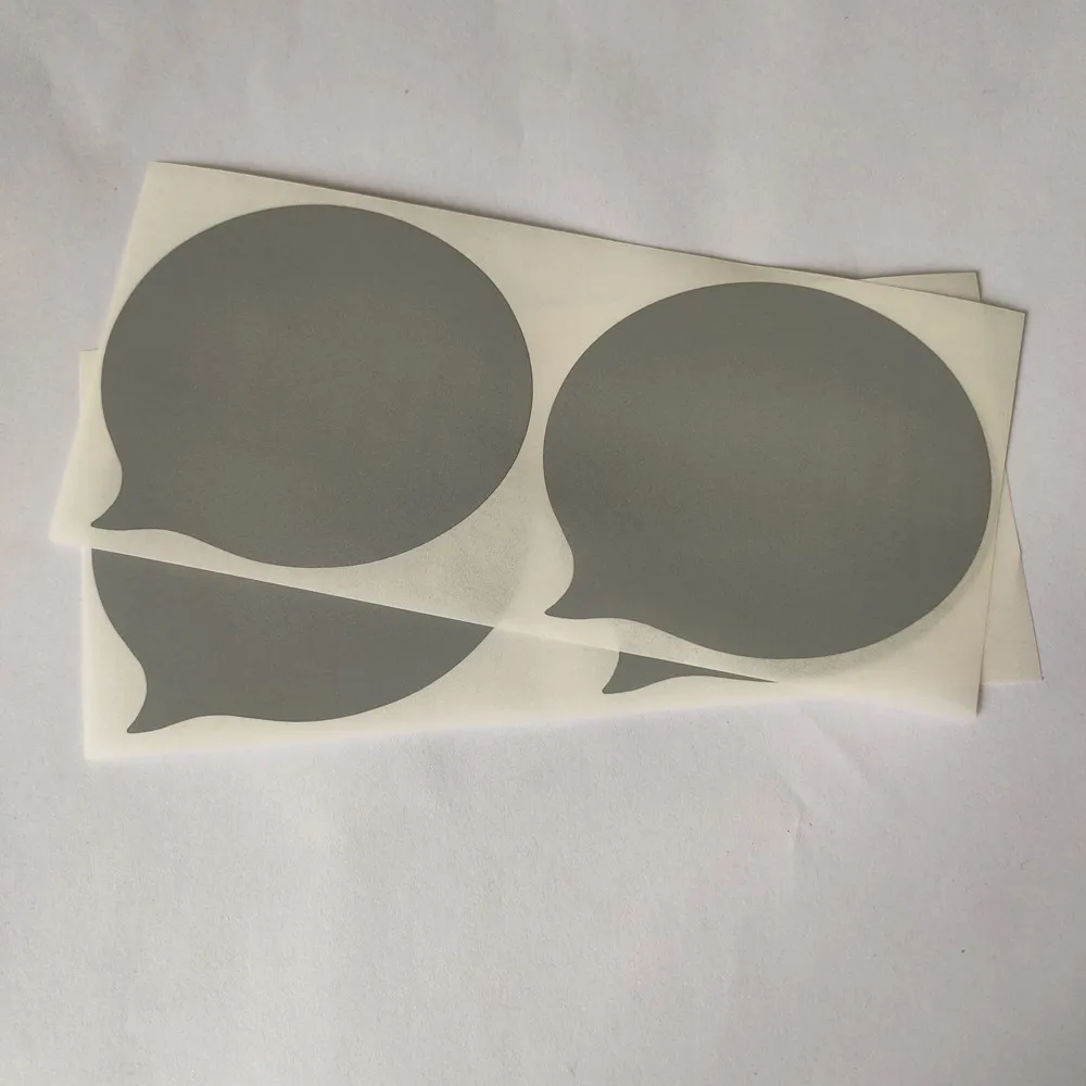 스크래치 끄기 스티커 60x70mm 사분면 은색 엽서 표지 편지지 메시지 웨딩 게임 스티커