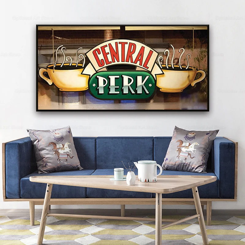 Central Perk Cafe Canvas Painting Friends Tv Show Posters And Prints