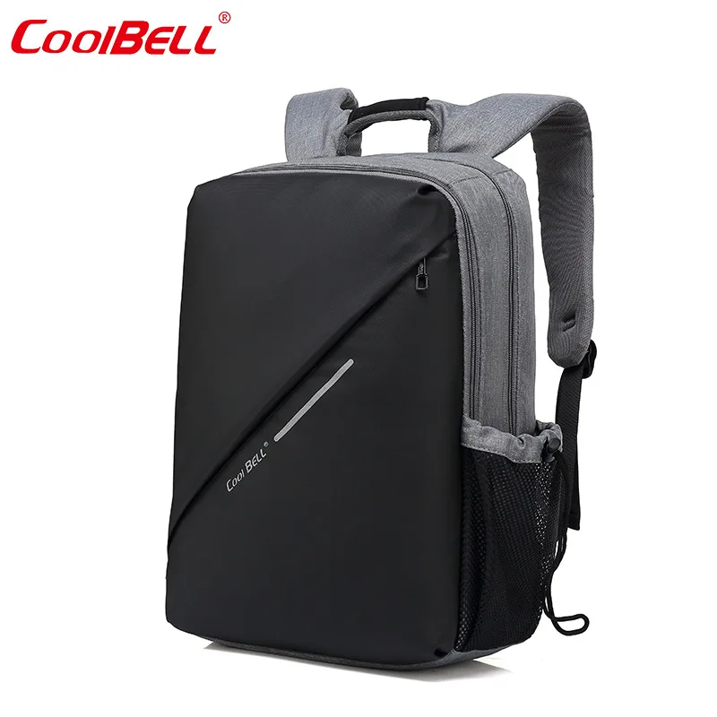 

Backpack Men's Fashion Youth Simple Casual Travel Nylon Leather High School And College Students Computer School Bag