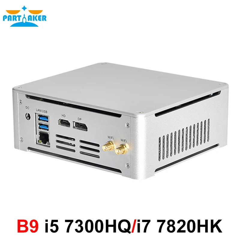 Più Recente Intel Core I5 7300Hq I7 7700Hq Gaming Mini Computer Windows 10 Mini Pc Quad Core Nuc 2M.2 Nvme Ssd Dp Hdmi 4K Hd Player