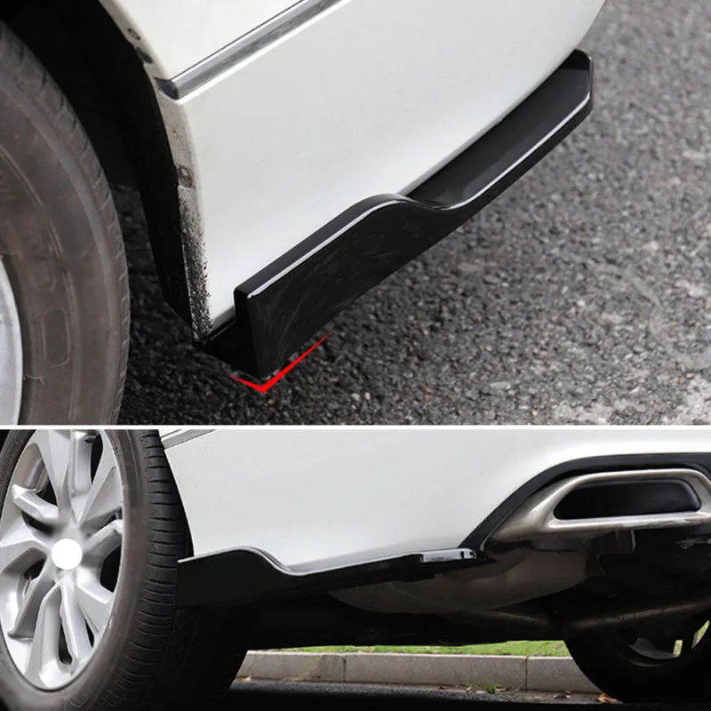 Rear Bumper Lip Winglets Side Skirt Splitters Spoiler Lip Side Wing Trim Decorative Stickers for Honda/Accord