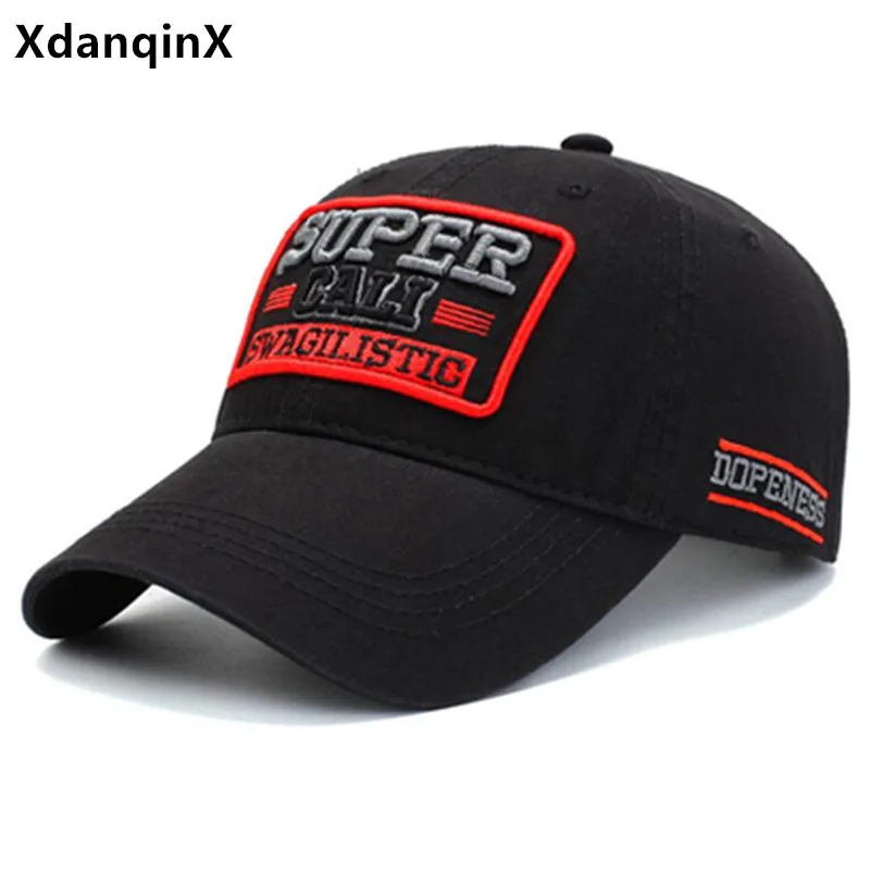 

XdanqinX Washed retro couple hat cotton embroidery baseball cap For men women adjustable casual brands sports caps snapback cap