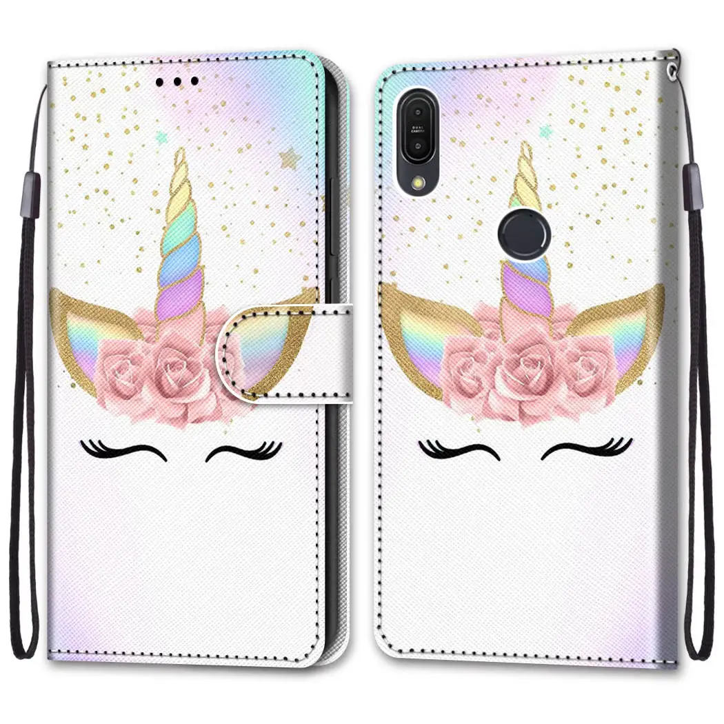 4 Luxury Phone Case for Asus ZenFone Max M1 ZB555KL Plus ZB570TL Pro ZB601KL M2 ZB631KL ZB633KL Case Leather Wallet Flip Cover - Цвет: 4