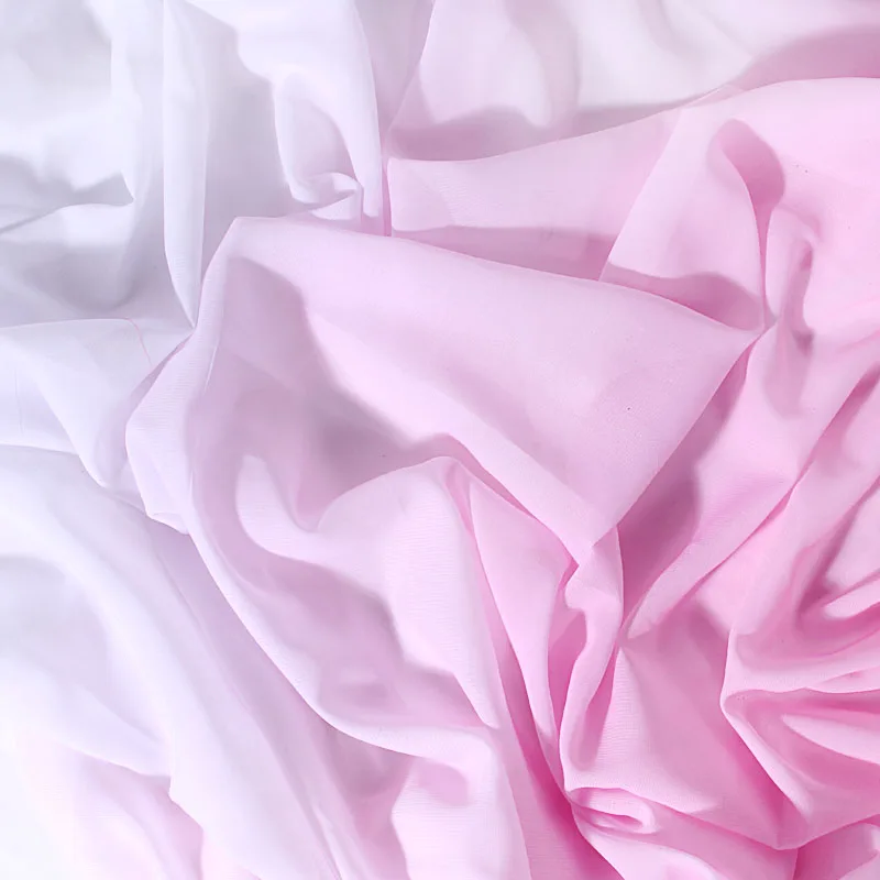5 mètres qualité chaud rose//or reflets en mousseline de soie tissu.. 58/" large £ 12.49