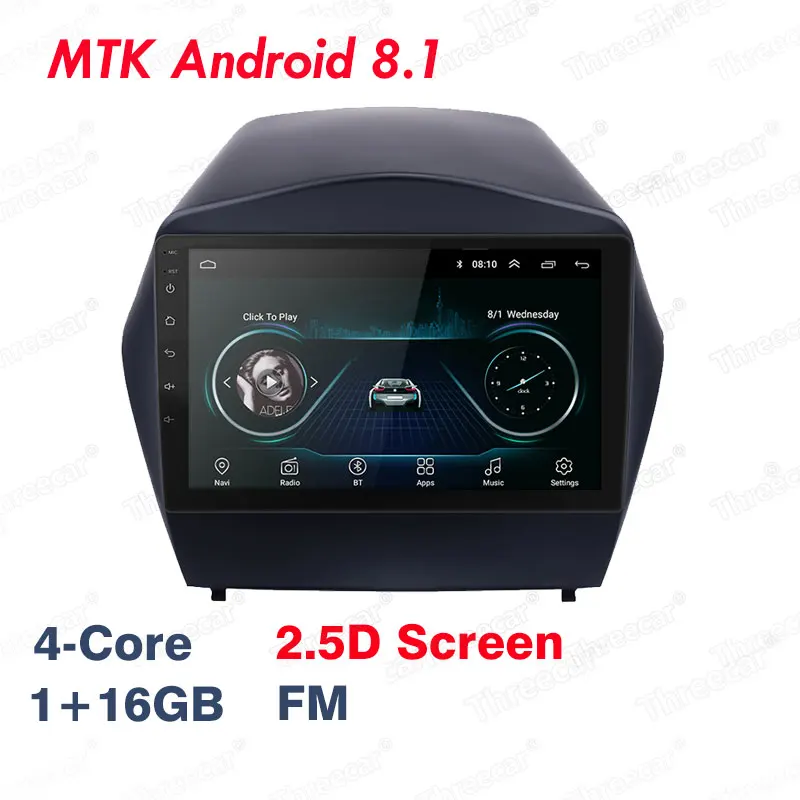 4G+ 64GB PX6 автомобильный DVD мультимедийный плеер для 2009 2010 2011 2012- hyundai IX35 2din Android 9,0 радио авто навигация gps 4G - Цвет: 1 with 16