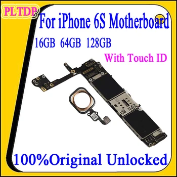 

100% Original Motherboard for iPhone 6S 4.7inch With/NO Touch ID Factory Unlocked Logic Board 16GB 64GB 128GB