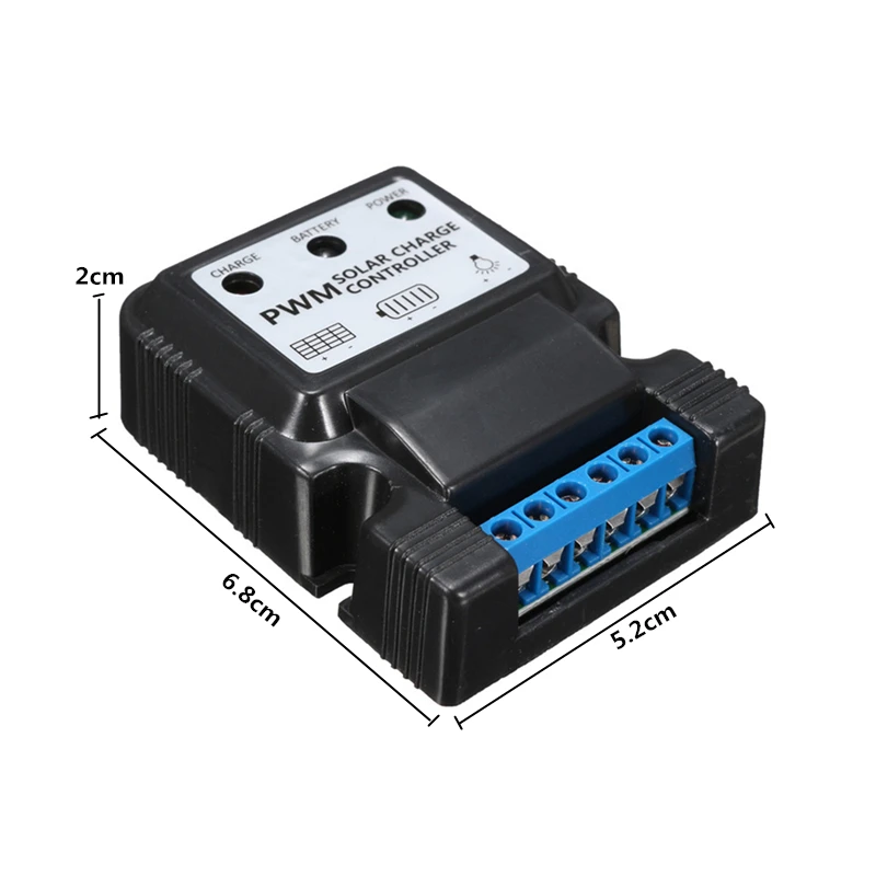 Controlador de Carga do Painel Solar Automático Carregador Bateria Regulador Trabalho Pwm Controlador 6 v 12 5a 4 regulador trabalho automático pwm controlador solar