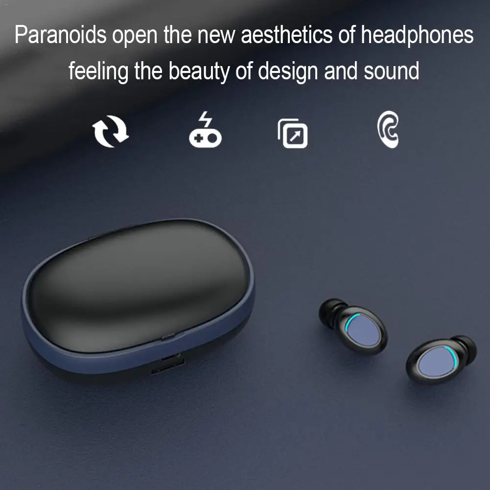 T3S TWS Touch Bluetooth наушники HD стерео беспроводные наушники с шумоподавлением Игровые наушники громкой связи