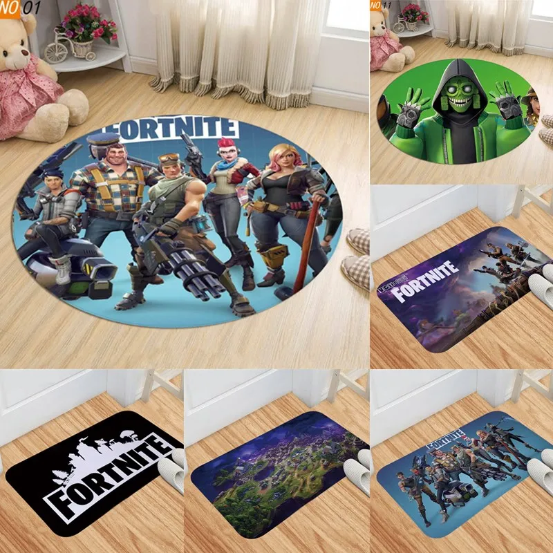 Fortnite Door Mat Floor Bathroom Non-slip Anime Figure Bath Rug 3D Printed Carpet Child Living Room Home Decoration | Игрушки и хобби
