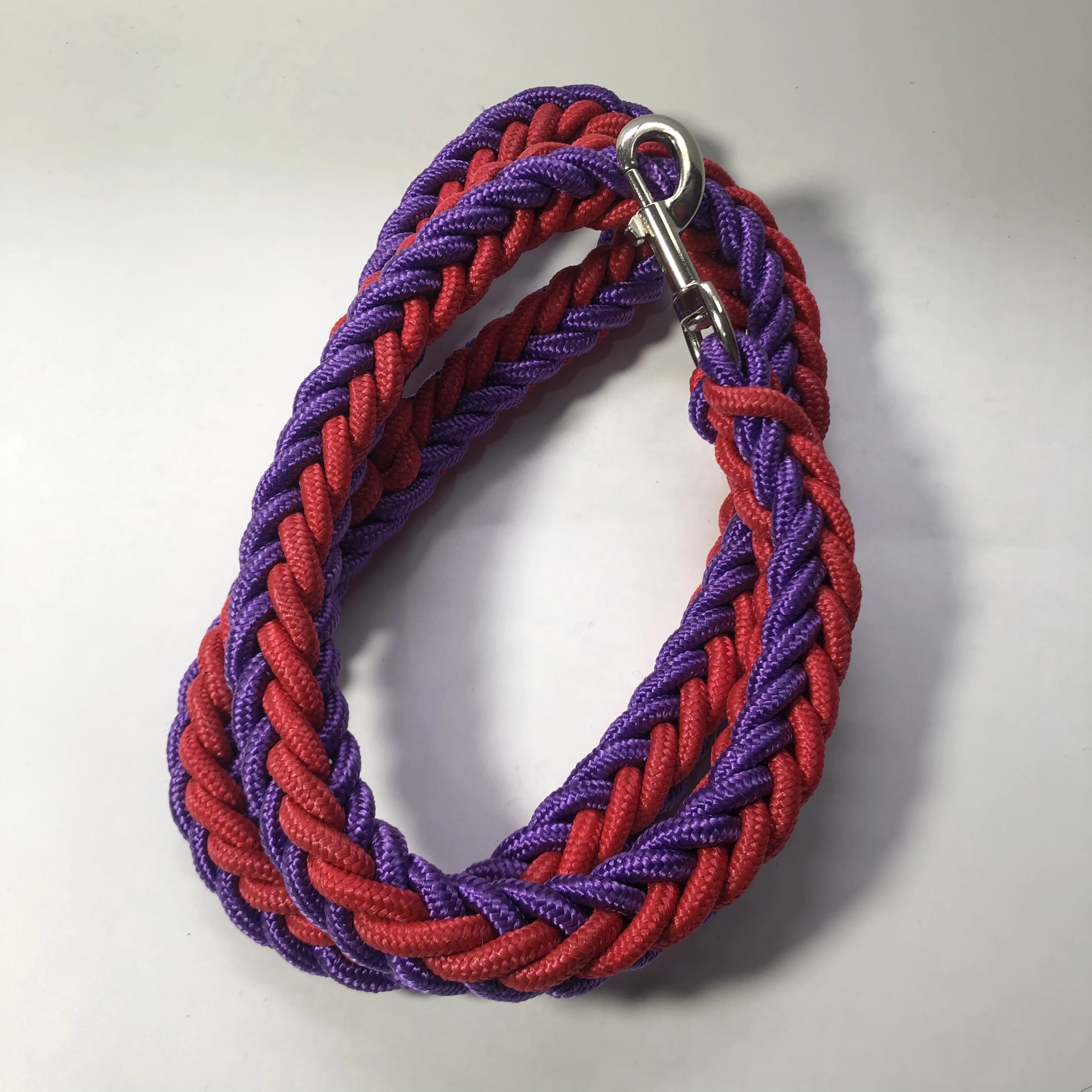 1.2M Length Large Dog Hand-knitted Leash Nylon Rope iron Buckle Pet Traction Rope For Big breed dogs Pet Traction Rope Firm