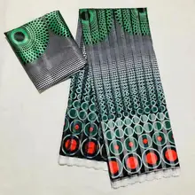 Модальная органза атласная шелковая ткань Африканская мягкая восковая ткань с принтом 2 ярда шифон 4 ярда audel modell ИМИТИРОВАННАЯ Анкара ткань 2205