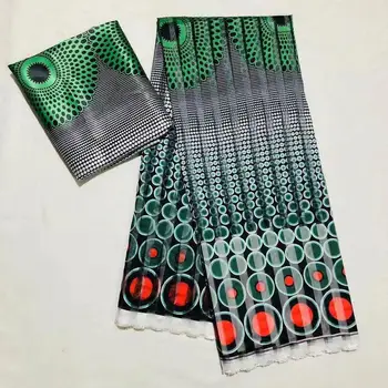 

Modal Organza Satin Silk Fabric African Soft Wax Print Fabric 2 yard chiffon 4 yard audel modell Imitated Ankara Fabric 2205