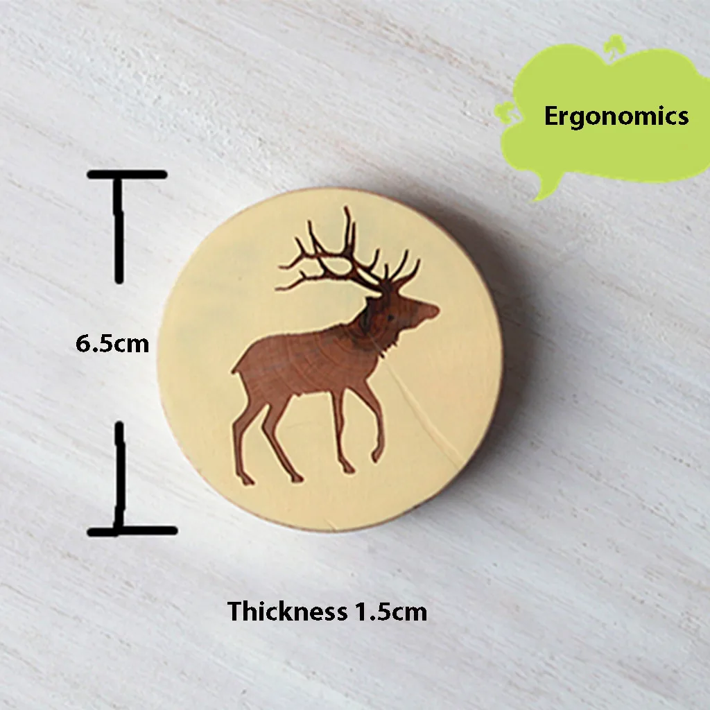 Креативная Скандинавская Рождественская лося деревянная открывалка мультяшный