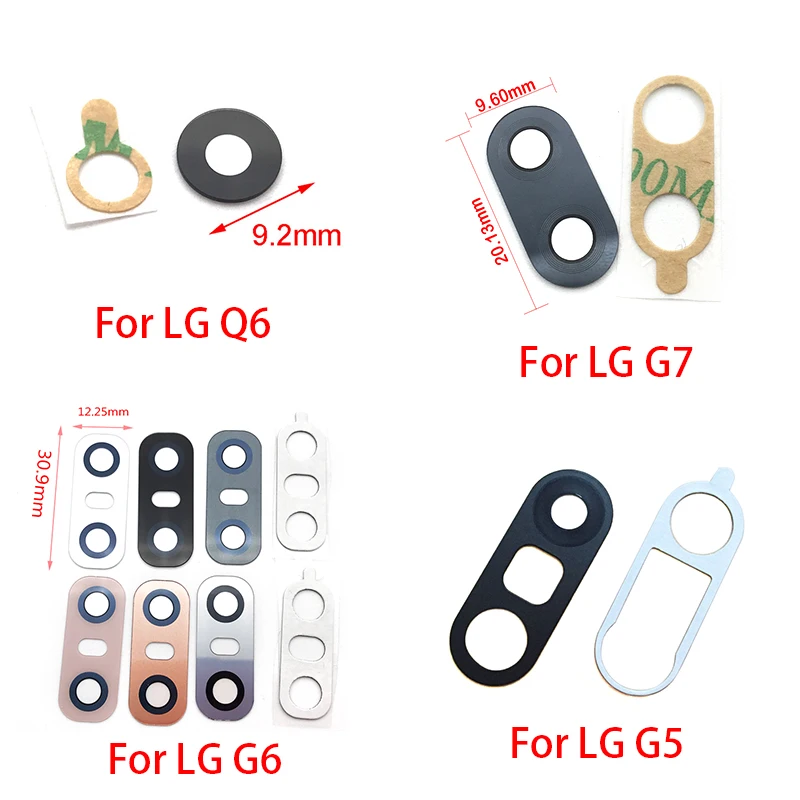 Стекло для камеры LG V20 V30 G2 G5 G6 G7 Q6 K8 2017 50 шт./лот стекло задней с клейким