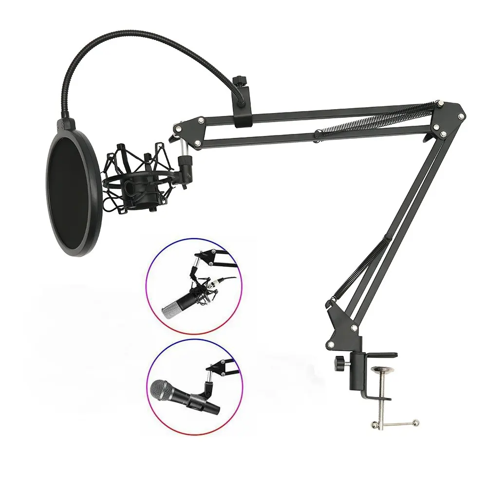 

Adjustable Microphone Stand NB-35 Professional Studio Microphone Holder Sound Condenser Karaoke Wired Mic Microphone Arm