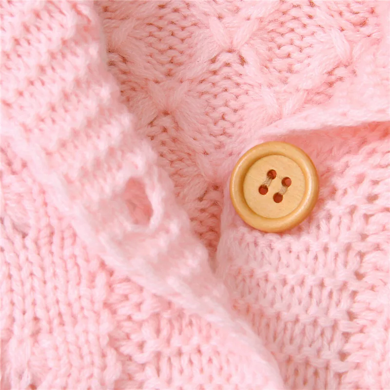 Детские свитера на возраст от 0 до 24 месяцев Теплые трикотажные кофты с длинными рукавами и капюшоном с объемными ушами для новорожденных мальчиков и девочек, Осень-зима верхняя одежда, топы