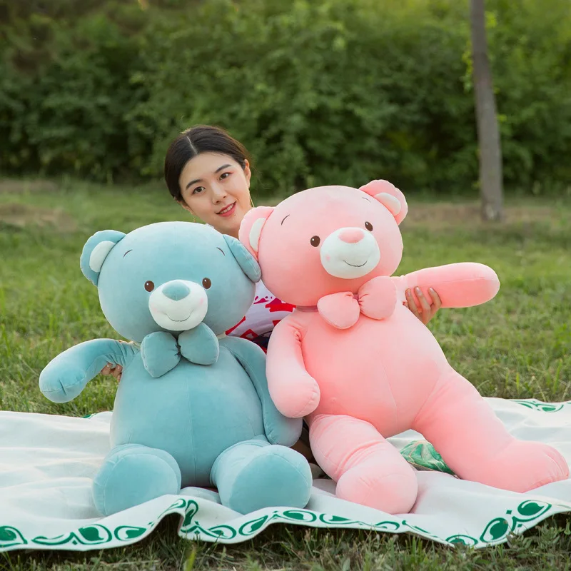 

Down Cotton Software Large Size Bowtie Bear Hug Solid Color Teddy Bear Send Girl'S Birthday Gift