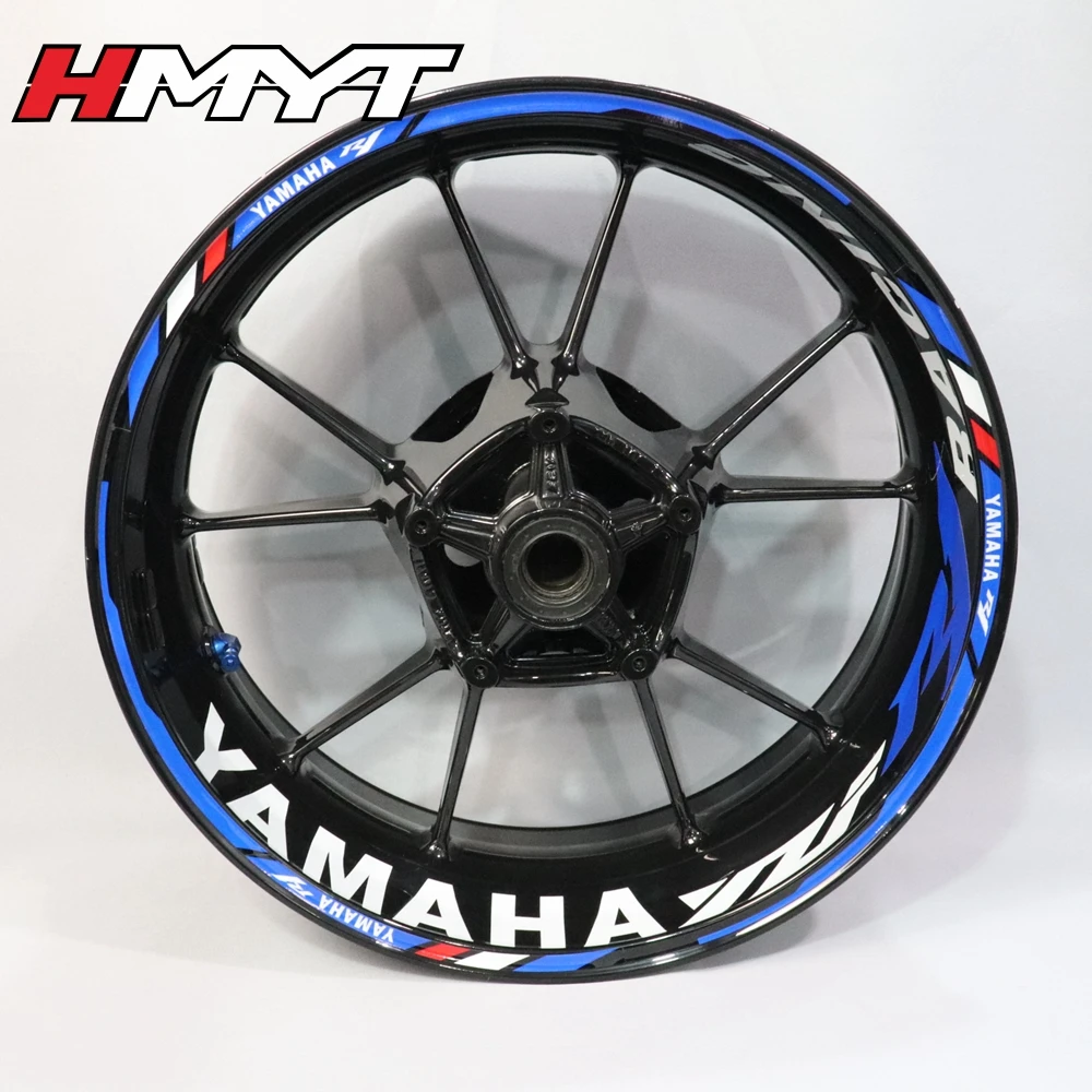Для Yamaha R1 r1m мотоцикл Модифицированная наклейка на ступицу колеса Водонепроницаемый светоотражающий обод колеса наклейка цветной край колеса полосы