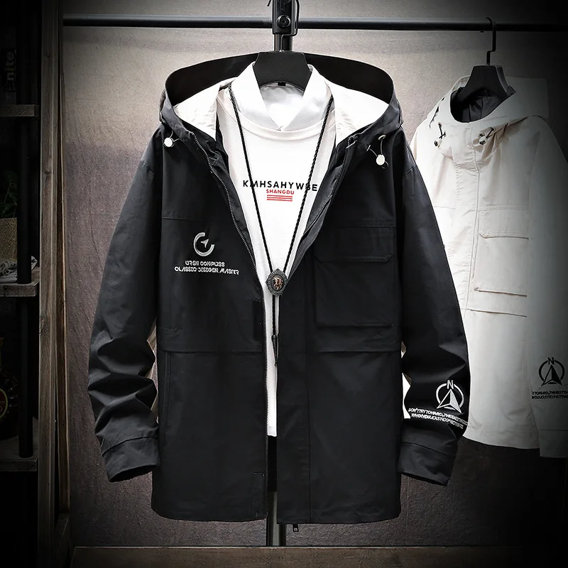

6602 # Guapai Figure Men Trend Korean-style Spring And Autumn Loose-Fit Popular Brand Teenager Workwear Casual Handsome Jacket