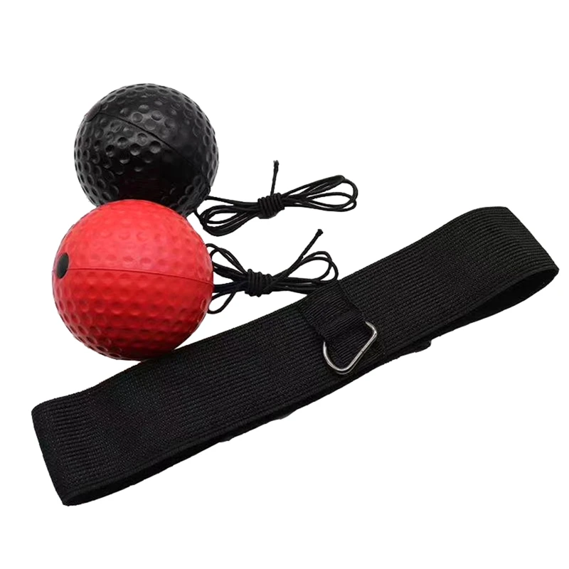 

Boxing Reflex Ball Wear-resistant PU Boxing Reflex Speed Punch Ball Elastic Head Band Set Gym Exercise Equipment